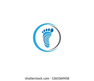 Foot therapist logo vector icon