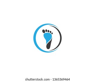 Foot therapist logo vector icon