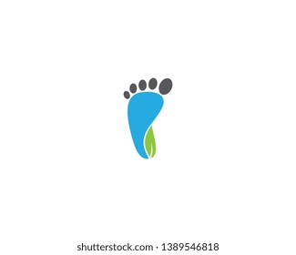 Foot therapist logo vector icon illustration
