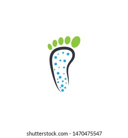 Foot therapist logo vector icon illustration