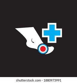 Foot therapy logo vector template
