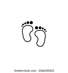 Foot vector icon