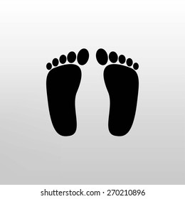 foot vector icon