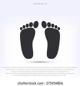 foot vector icon