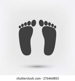 foot vector icon
