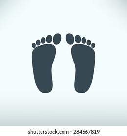 foot vector icon
