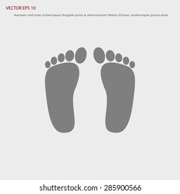 foot vector icon