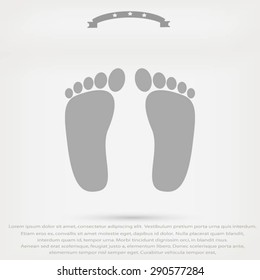foot vector icon
