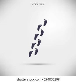 foot vector icon