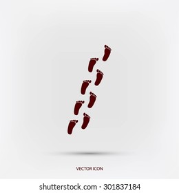 foot vector icon