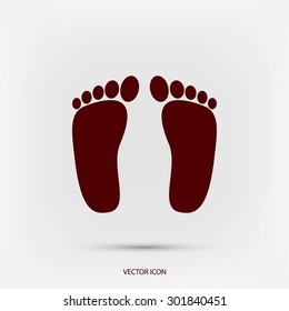 foot vector icon