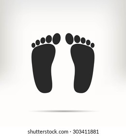 foot vector icon