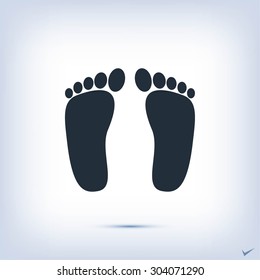 foot vector icon