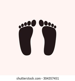 foot vector icon