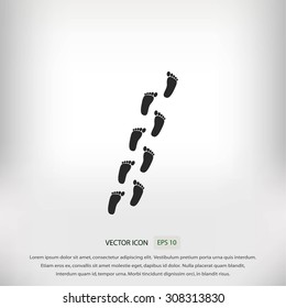 foot vector icon