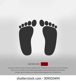foot vector icon