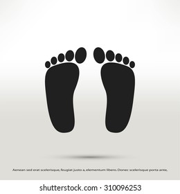 foot vector icon