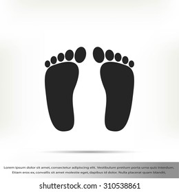 foot vector icon
