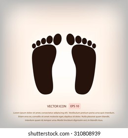 foot vector icon