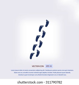 foot vector icon