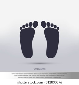 foot vector icon