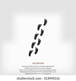 foot vector icon