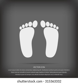 foot vector icon