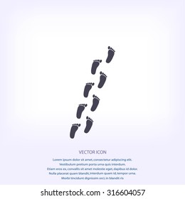 foot vector icon