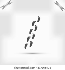 foot vector icon