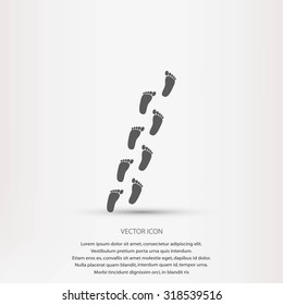foot vector icon