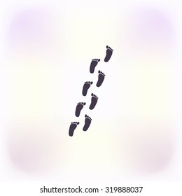 foot vector icon