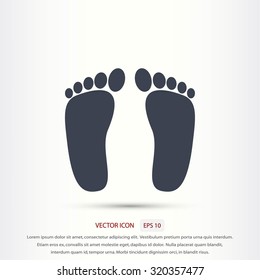 foot vector icon