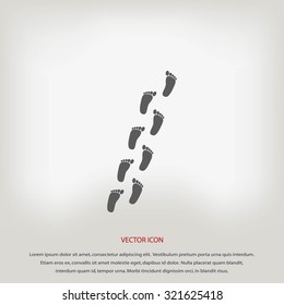 foot vector icon