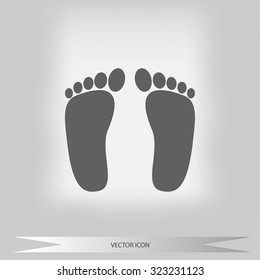 foot vector icon