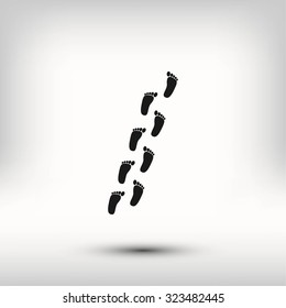 foot vector icon