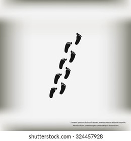foot vector icon