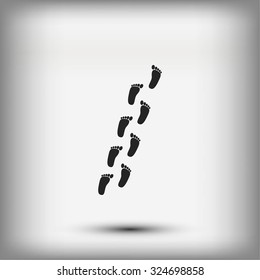 foot vector icon