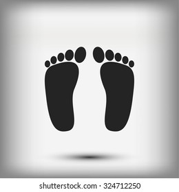 foot vector icon