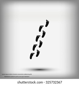 foot vector icon