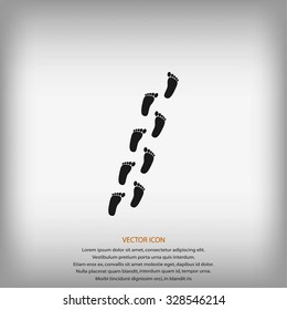 foot vector icon
