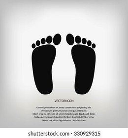 foot vector icon