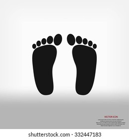 foot vector icon foot vector icon