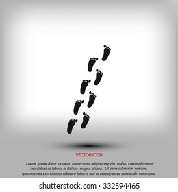 foot vector icon