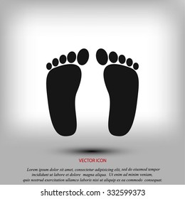 foot vector icon