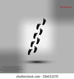 foot vector icon