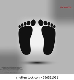 foot vector icon