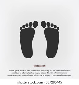 foot vector icon