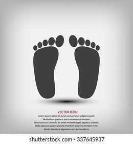 foot vector icon