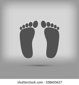 foot vector icon