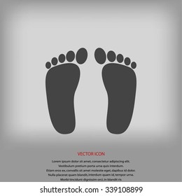 foot vector icon foot vector icon